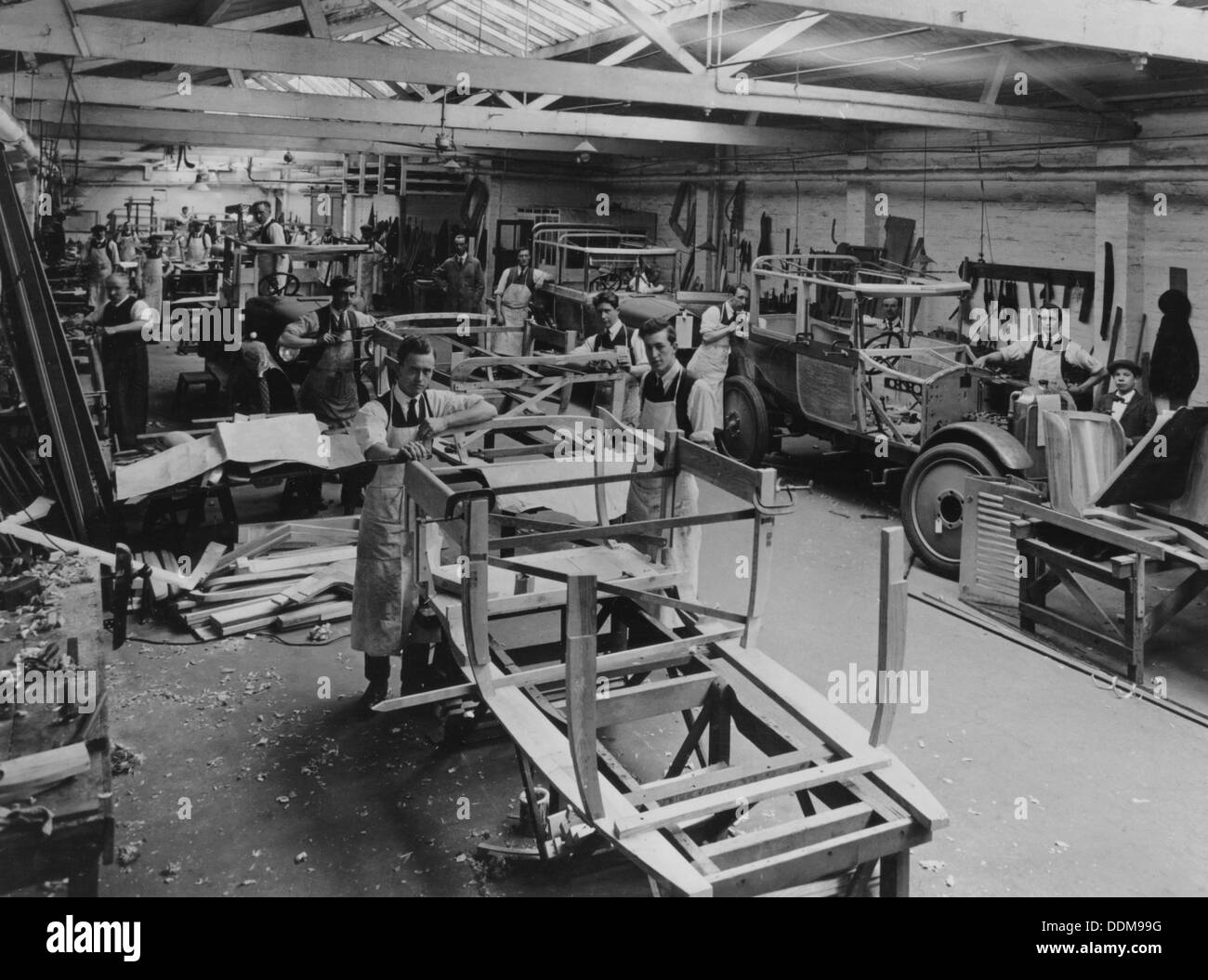 Arthur Mulliner's coachbuilding works, Northampton, c1923. Artist: Unknown Stock Photo