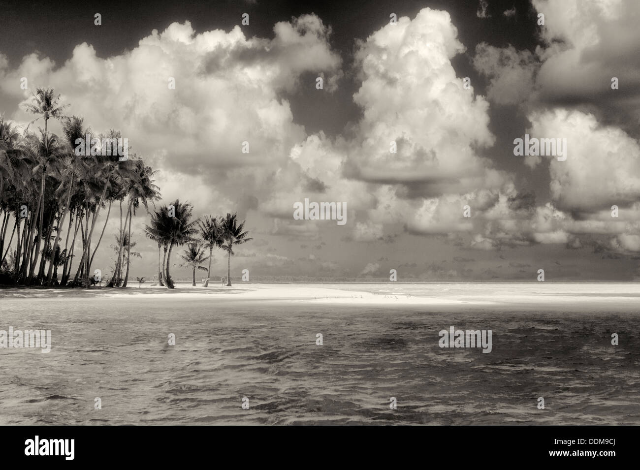 Small island in Bora Bora. French Polynesia Stock Photo