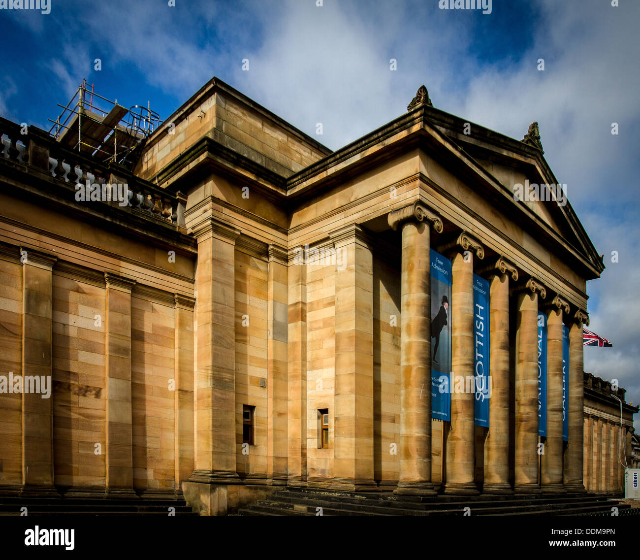 The Scottish National Gallery, the national art gallery of Scotland, on