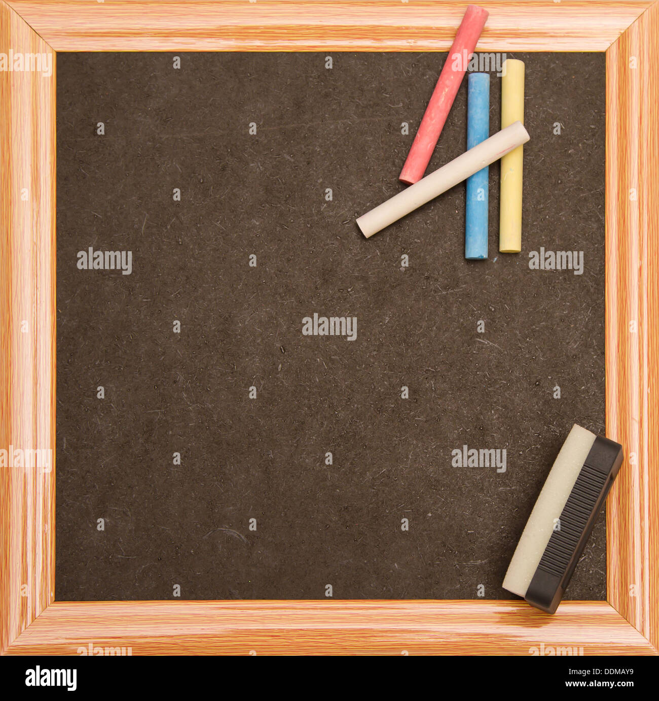 Blackboard with a wooden frame Stock Photo Alamy