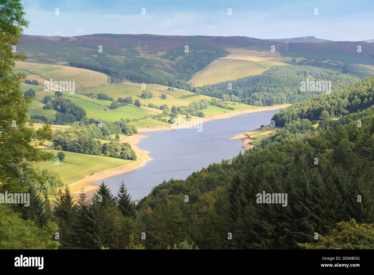 Lady Bower reservoir Derbyshire Stock Photo