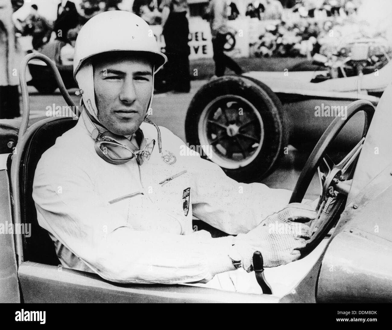 Stirling Moss at Goodwood, 1954. Artist: Unknown Stock Photo