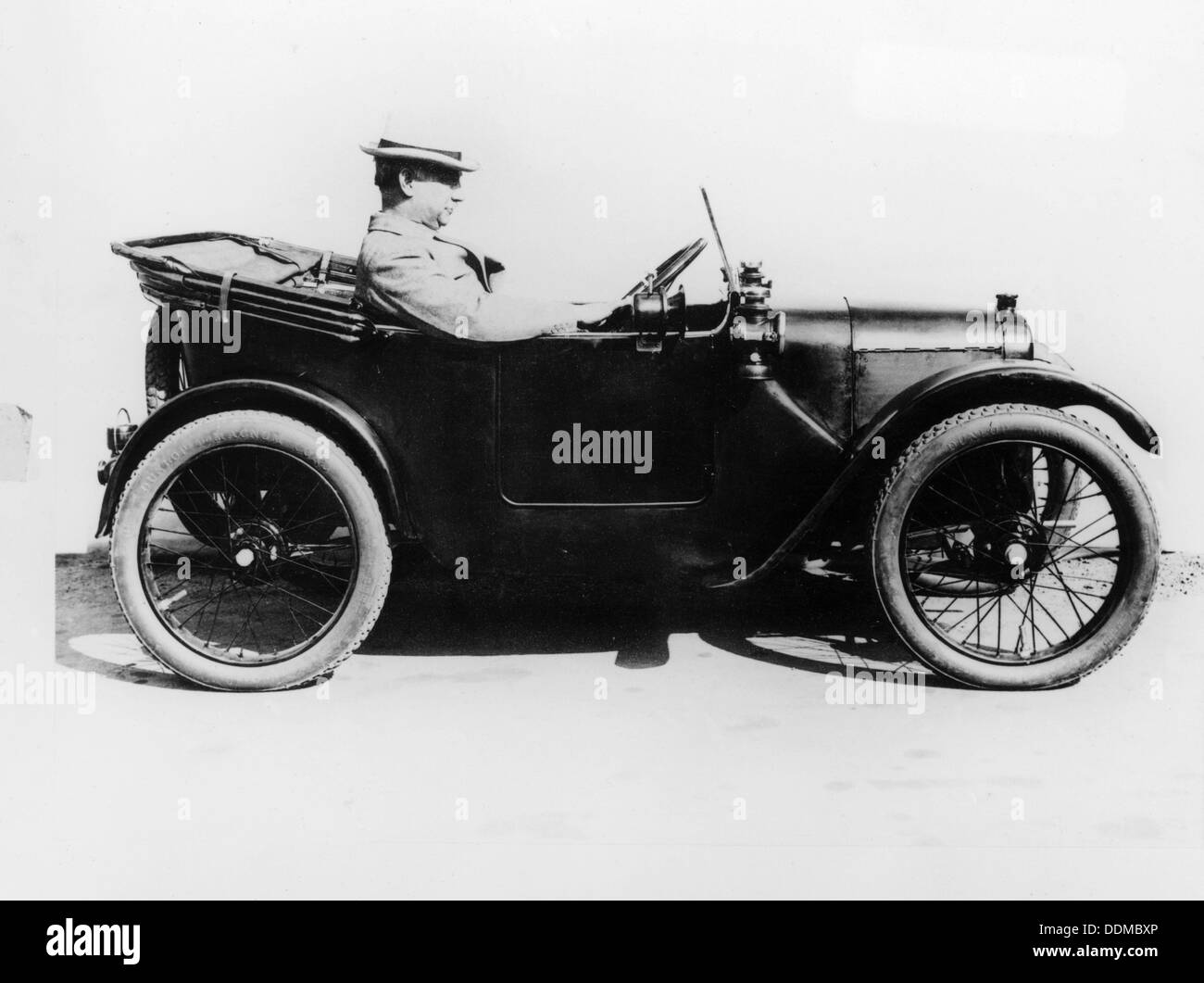 Sir Herbert Austin in an Austin Seven, 1922. Artist: Unknown Stock Photo