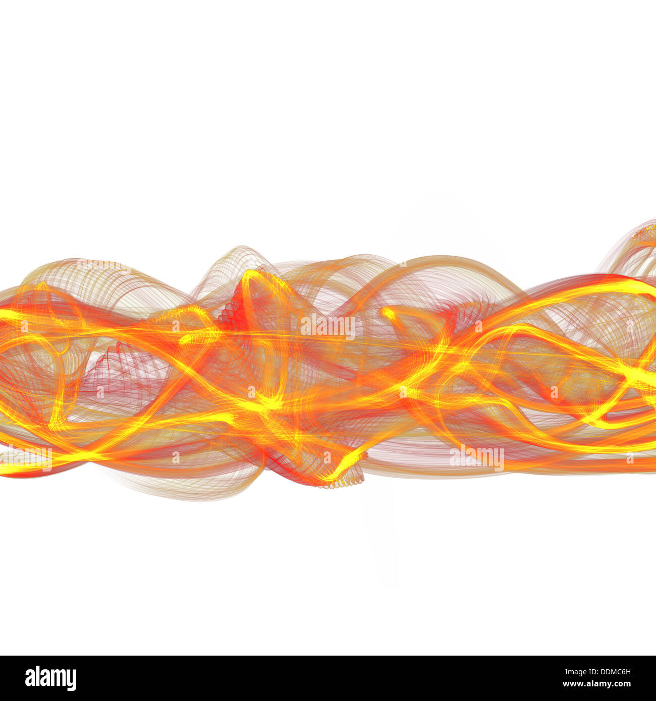 abstract red yellow ribbon waves Stock Photo - Alamy