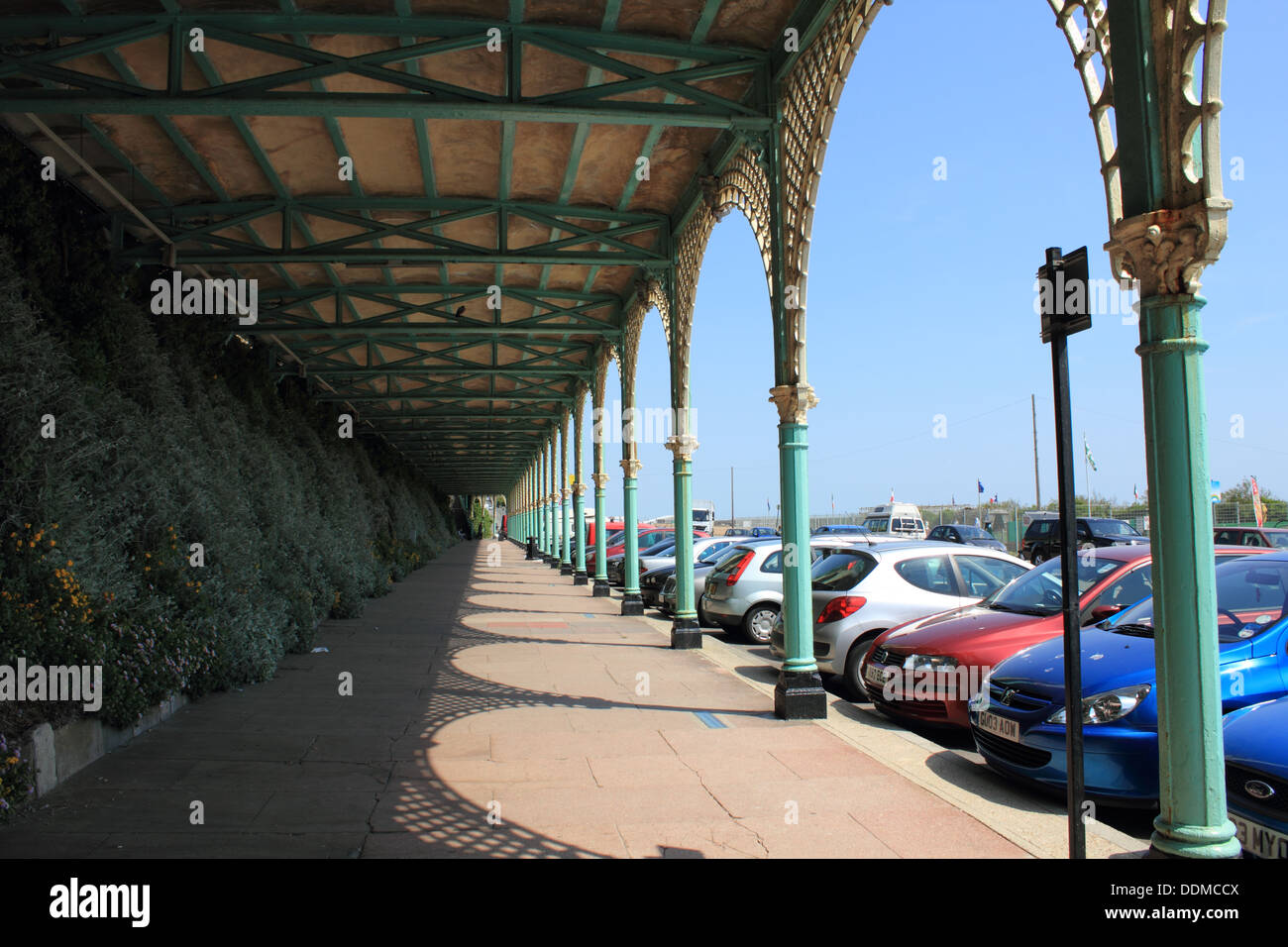 On the front at Madeira Drive, Brighton, Sussex, England, UK. Stock Photo