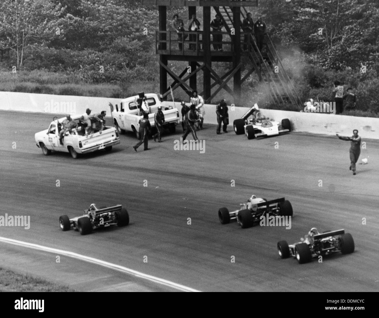 Accident at the Indianapolis 500, Indianapolis, Indiana, USA, 1974