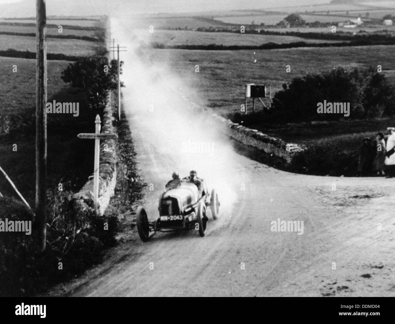 Talbot Derrick Talbot Darracq in action, Isle of Man TT race, 1922. Artist: Unknown ...