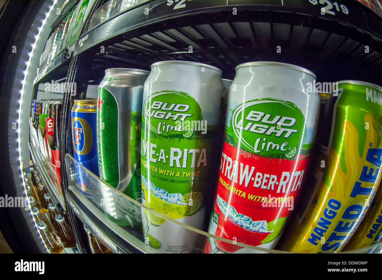 Bud Light Lime flavored malt beverages Stock Photo Alamy