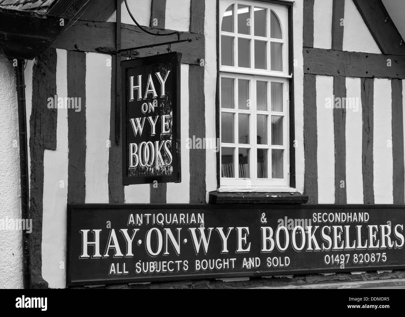 Hay on Wye Booksellers shop Powys Wales United Kingdom Europe Stock Photo