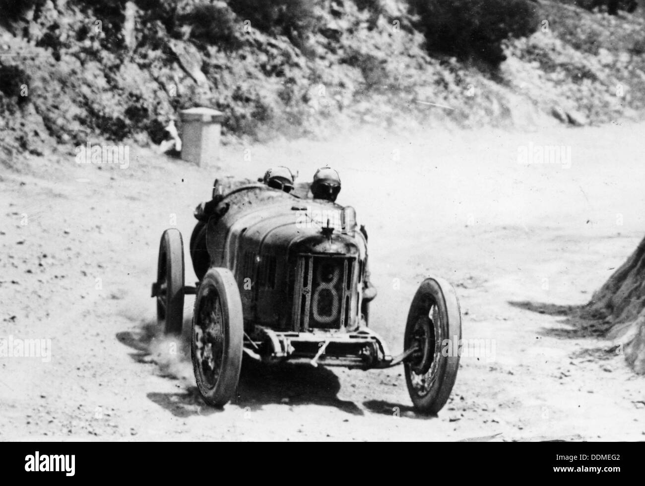 Pietro Bordino in a Fiat 803, in the Targa Florio race, Sicily, 1924. Artist: Unknown Stock Photo