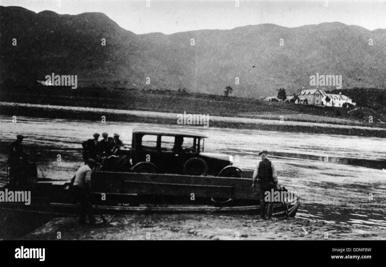 The Ballachulish ferry, c1925. Artist: Unknown Stock Photo