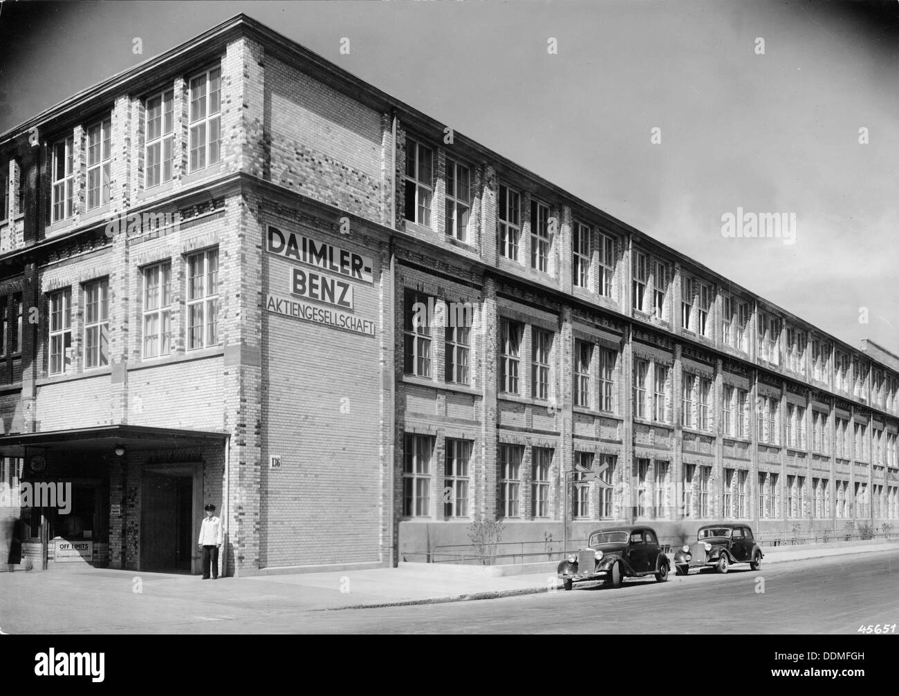 The Daimler-Benz factory, Stuttgart, Germany, c1950. Artist: Unknown Stock Photo