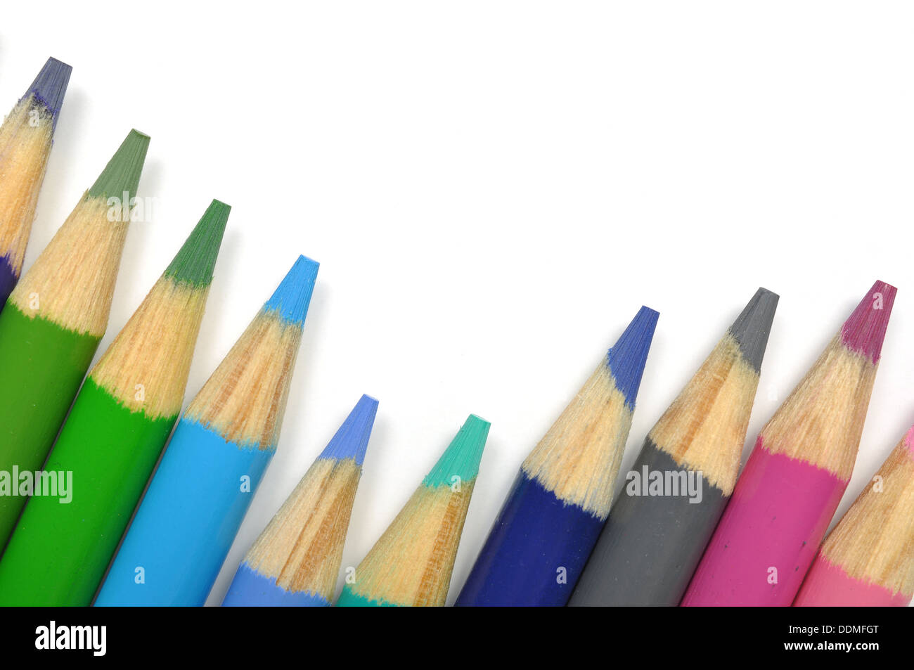 Colorful pen pattern Stock Photo