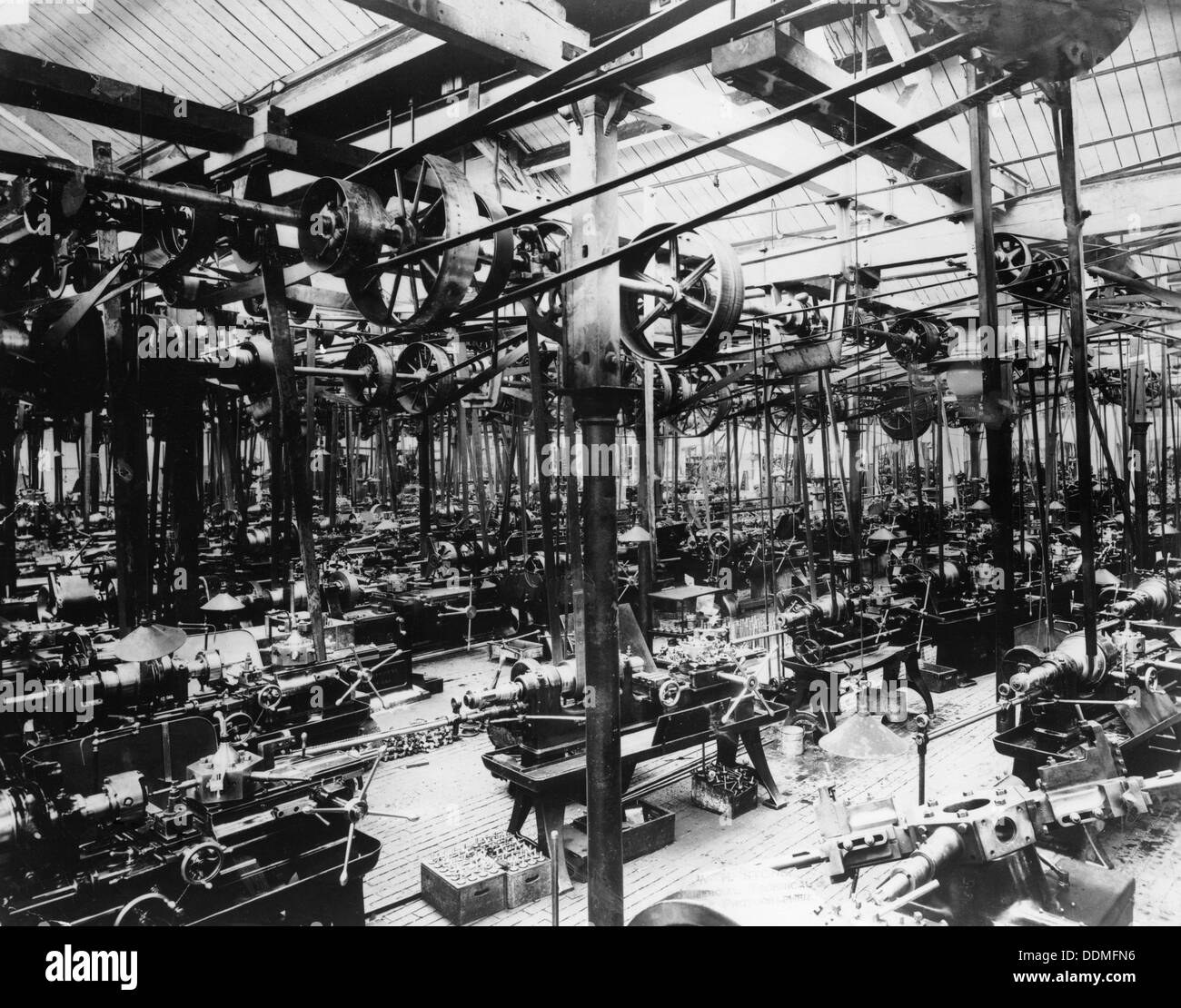 The Austin car factory at Longbridge, Birmingham, 1913. Artist Unknown