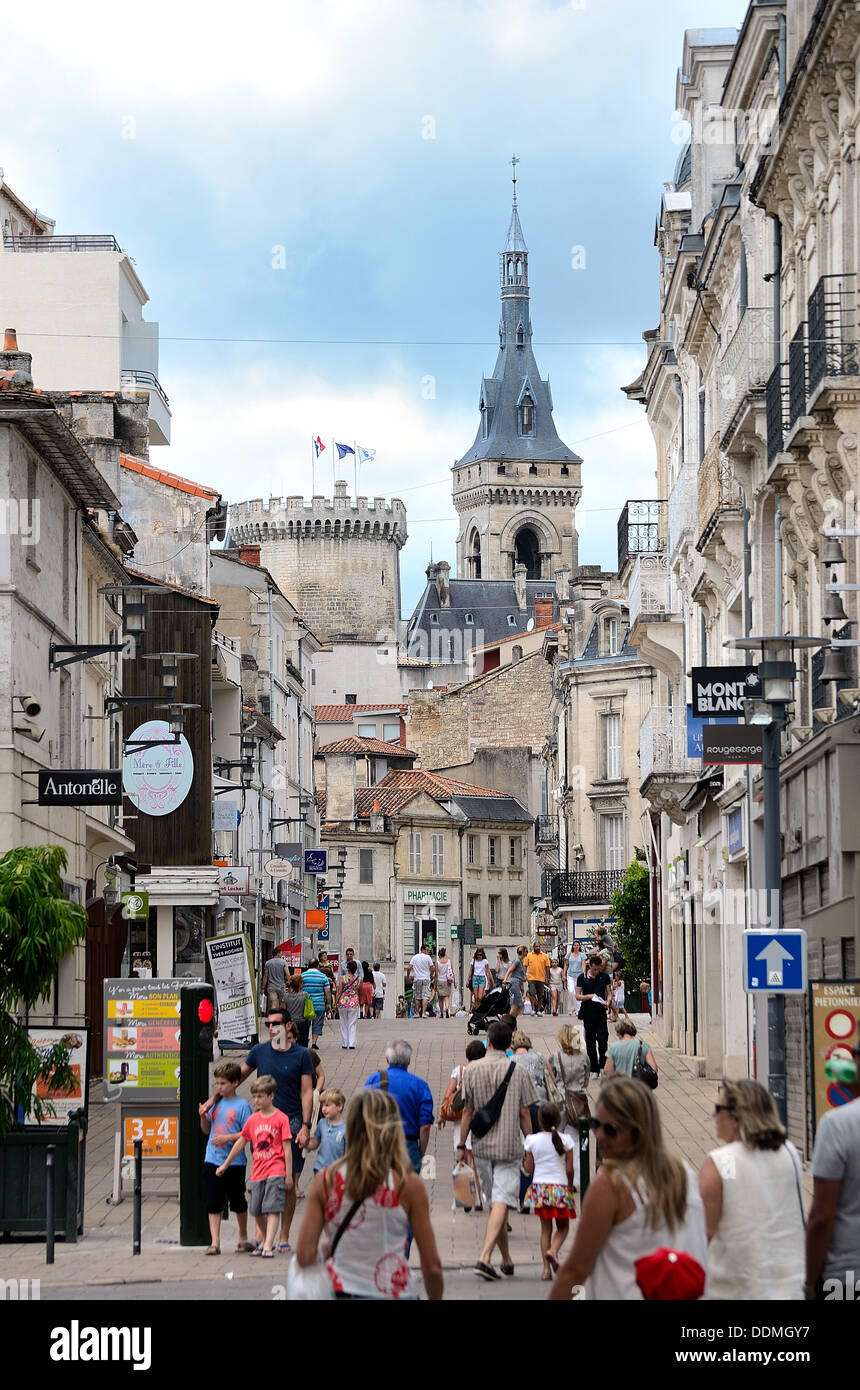 Rue Herge in old part of Angouleme France Stock Photo - Alamy