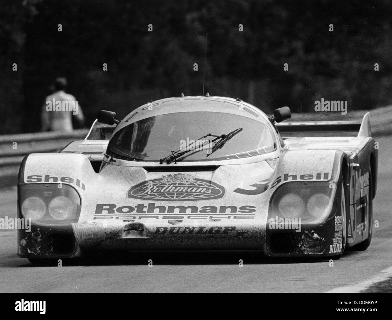 Porsche 956 on its way to winning the Le Mans 24 Hour Race, France, 1983. Artist: Unknown Stock Photo