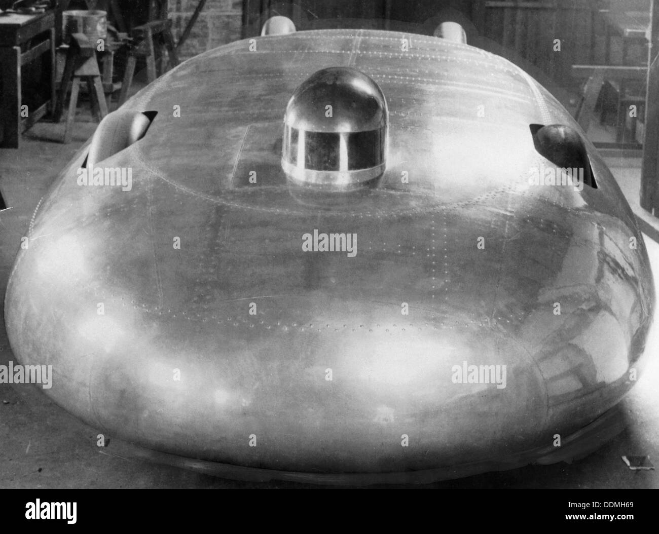 Railton Special Land Speed Record car, Brooklands, Surrey, 1938. Artist: Unknown Stock Photo