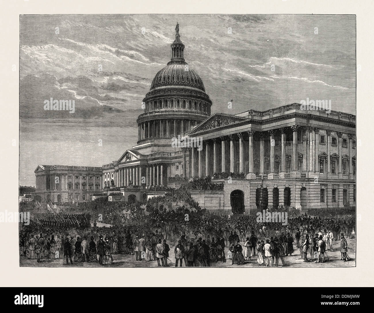 THE SECOND INAUGURATION OF GENERAL GRANT AS PRESIDENT OF THE UNITED STATES, IN WASHINGTON, UNITED STATES OF AMERICA, USA, U.S. Stock Photo