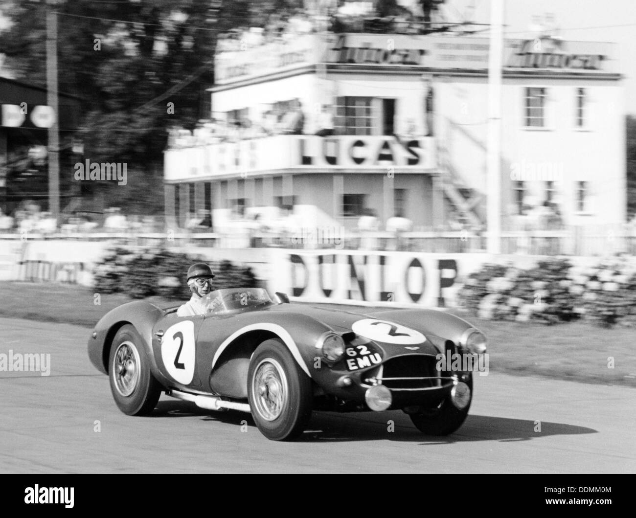Tony Brooks in Aston Martin DB3S, Goodwood 9 Hours, West Sussex, (1955?). Artist: Unknown Stock Photo