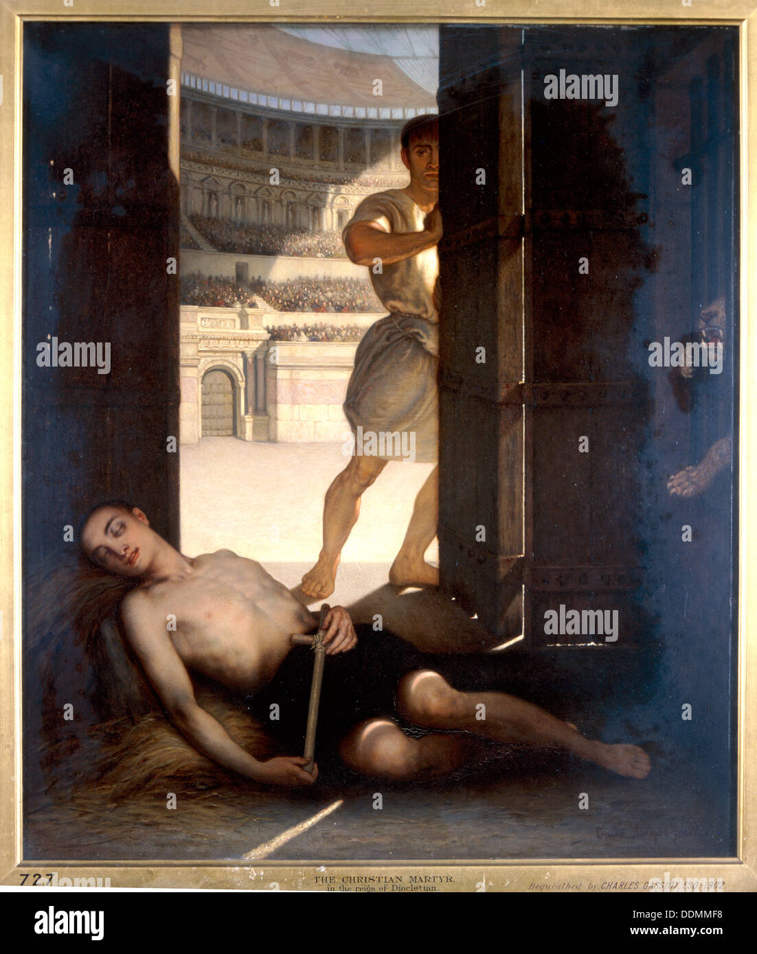'A Christian Martyr', 1863. Artist: Ernst Slingeneyer Stock Photo