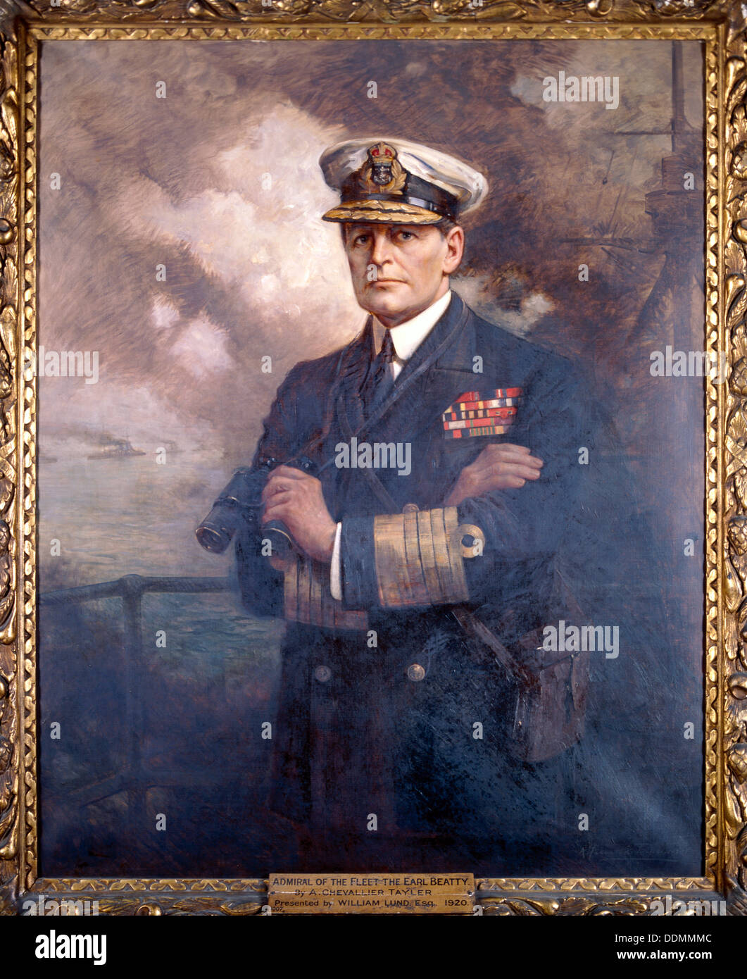Admiral of the Fleet, the Earl Beatty, 1920. Artist: Albert Chevallier Tayler Stock Photo