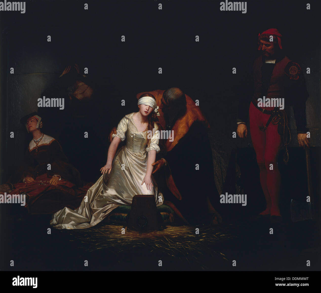 'The Execution of Lady Jane Grey', 1834.  Artist: Paul Delaroche Stock Photo