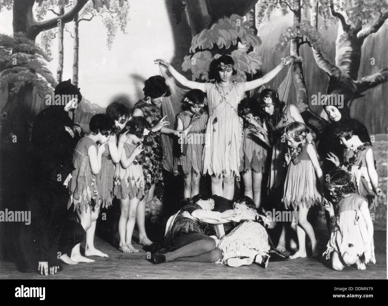 Christmas pantomime, 1928. Artist: Unknown Stock Photo