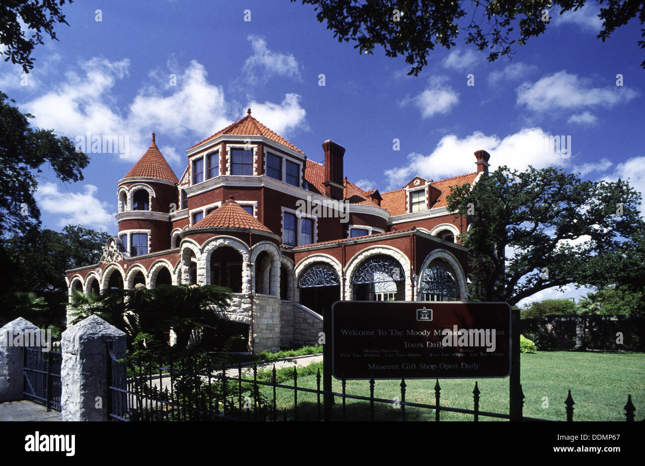 Moody Mansion & Museum, Galveston, Texas, USA Stock Photo Alamy