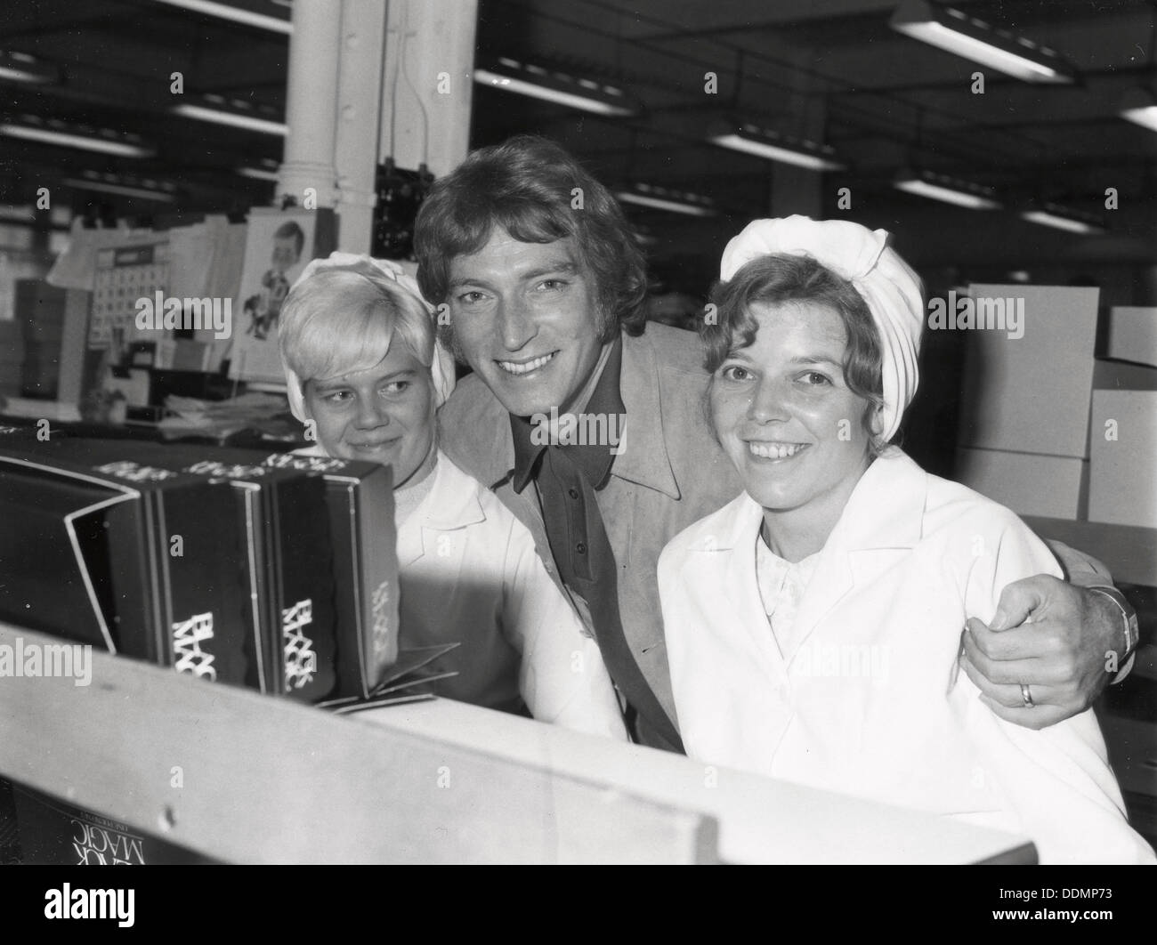 Frank Ifield, popular Australian singer, visiting the Rowntree factory, 1971. Artist: Unknown Stock Photo