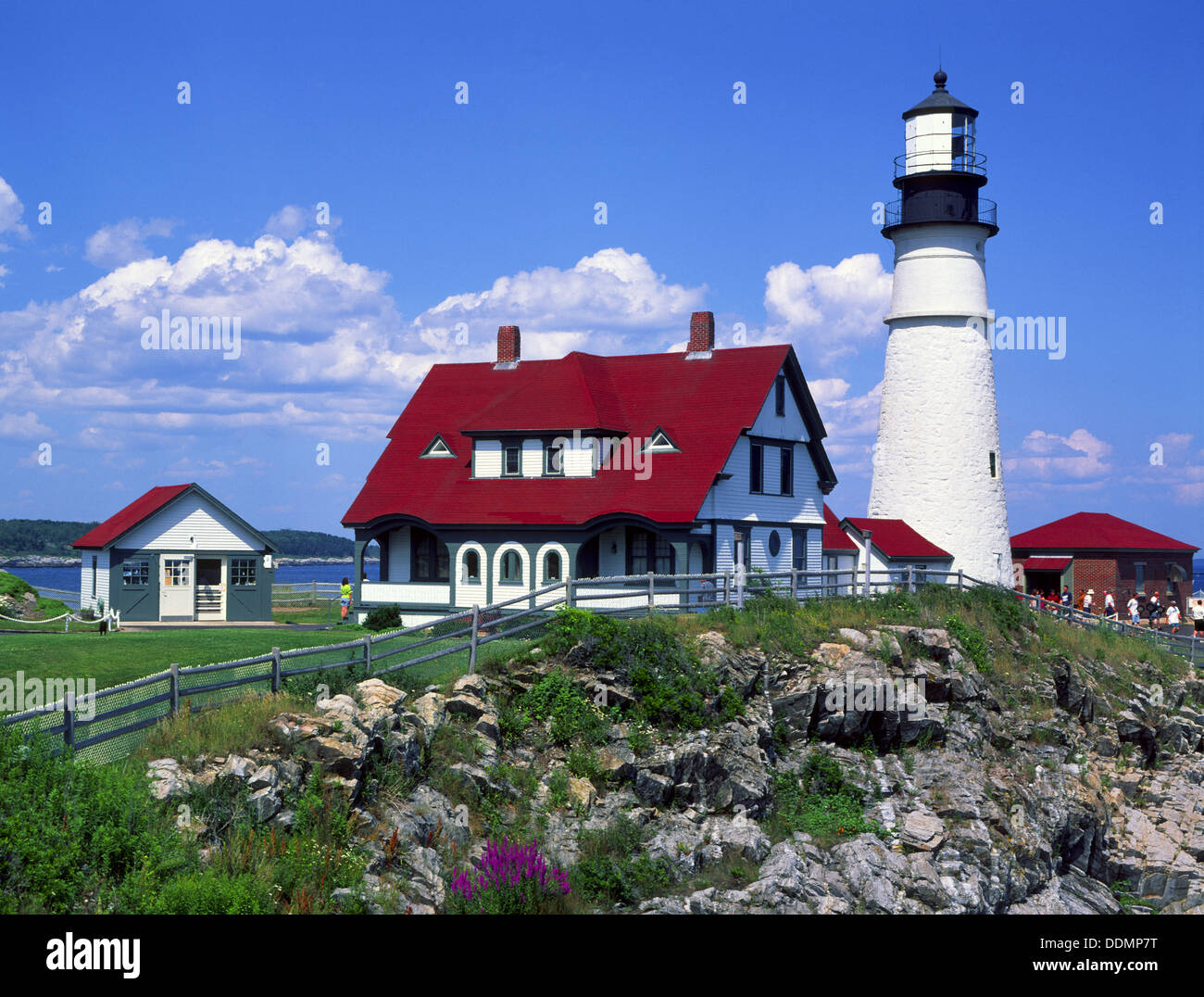 Portland Head Lighthouse in Cape Elizabeth, Maine, USA Stock Photo Alamy