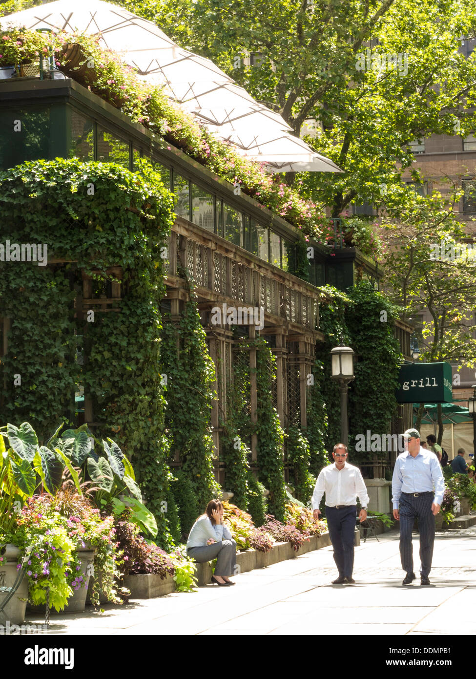 Bryant Park Grill Restaurant, Bryant Park, NYC Stock Photo
