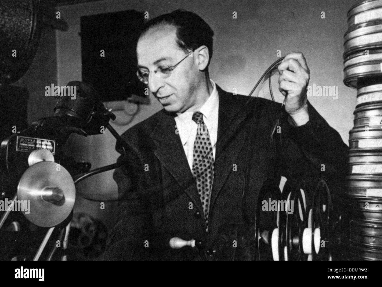 Aaron Copland (1900-1990), American composer. Artist: Unknown Stock Photo