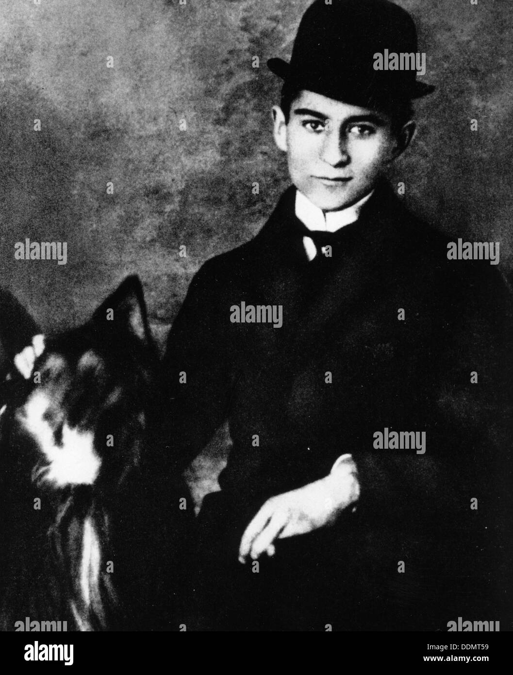 Franz Kafka (1883-1924), Czech writer, as a university student, 1913. Artist: Unknown Stock Photo