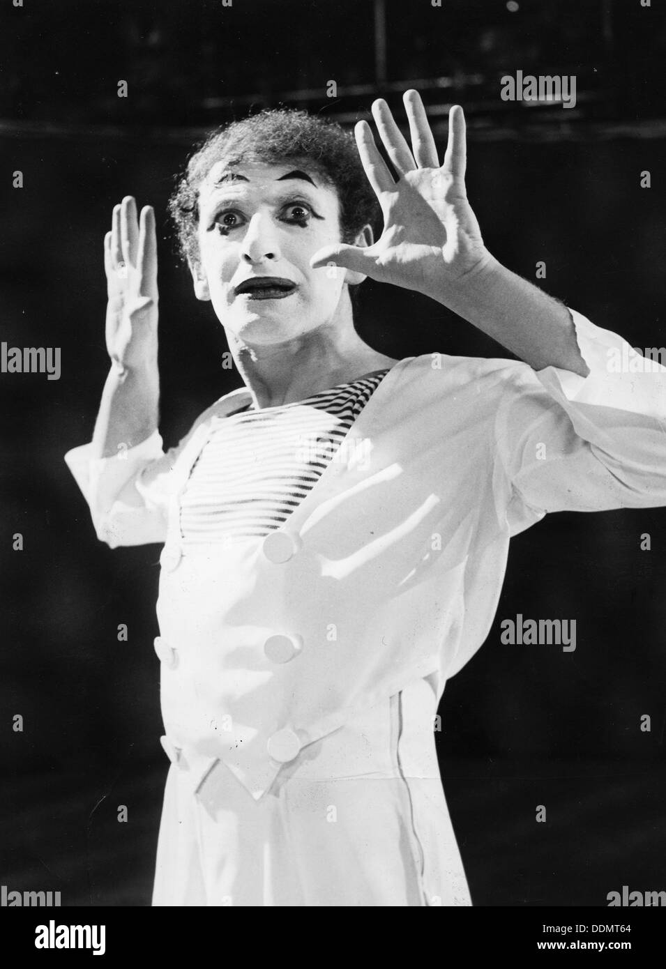 Marcel Marceau (1923-1999), French mime artist, 1967. Artist: Unknown Stock Photo
