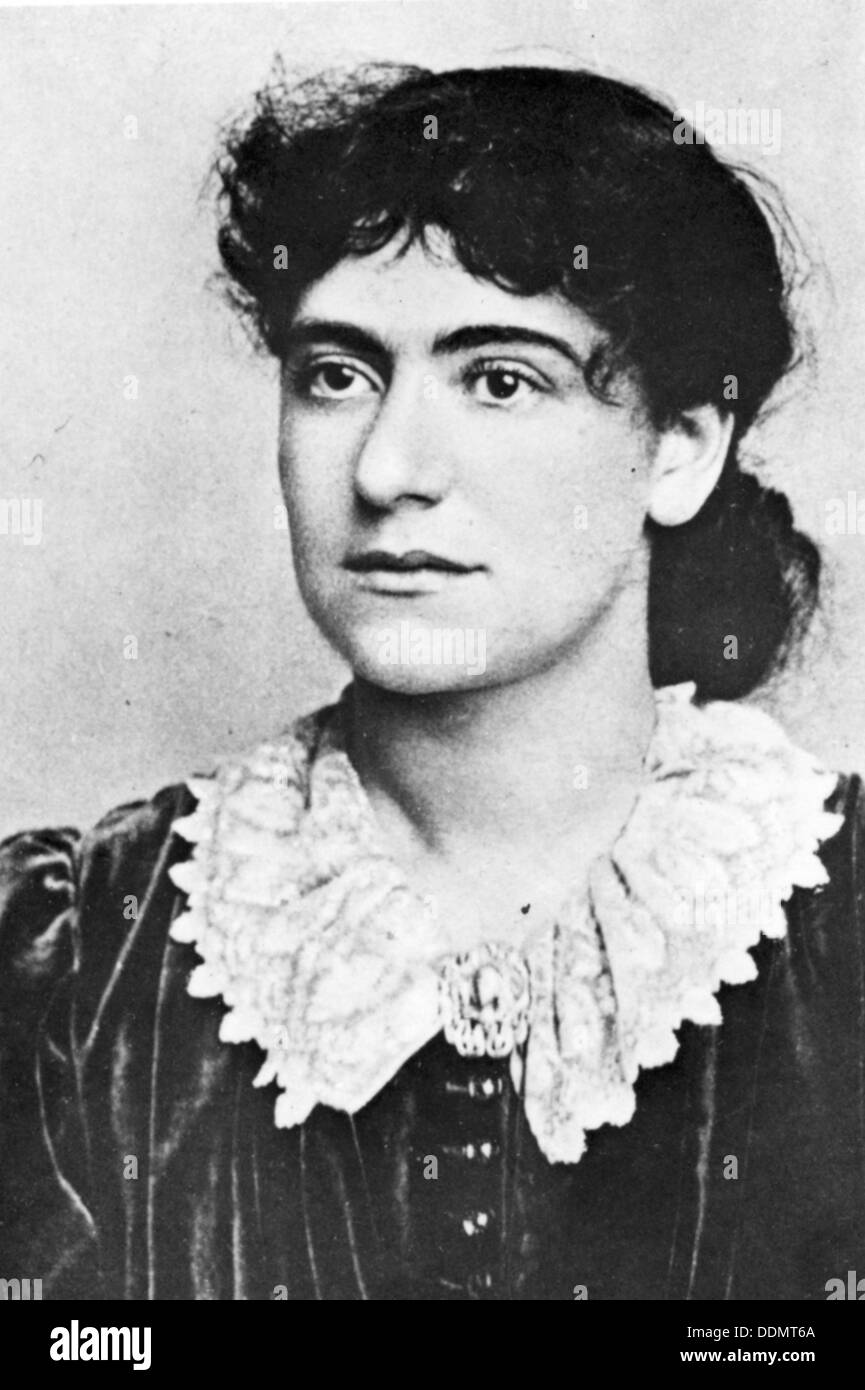 Eleanor Marx (1855-1898), daughter of Karl Marx. Artist: Unknown Stock Photo