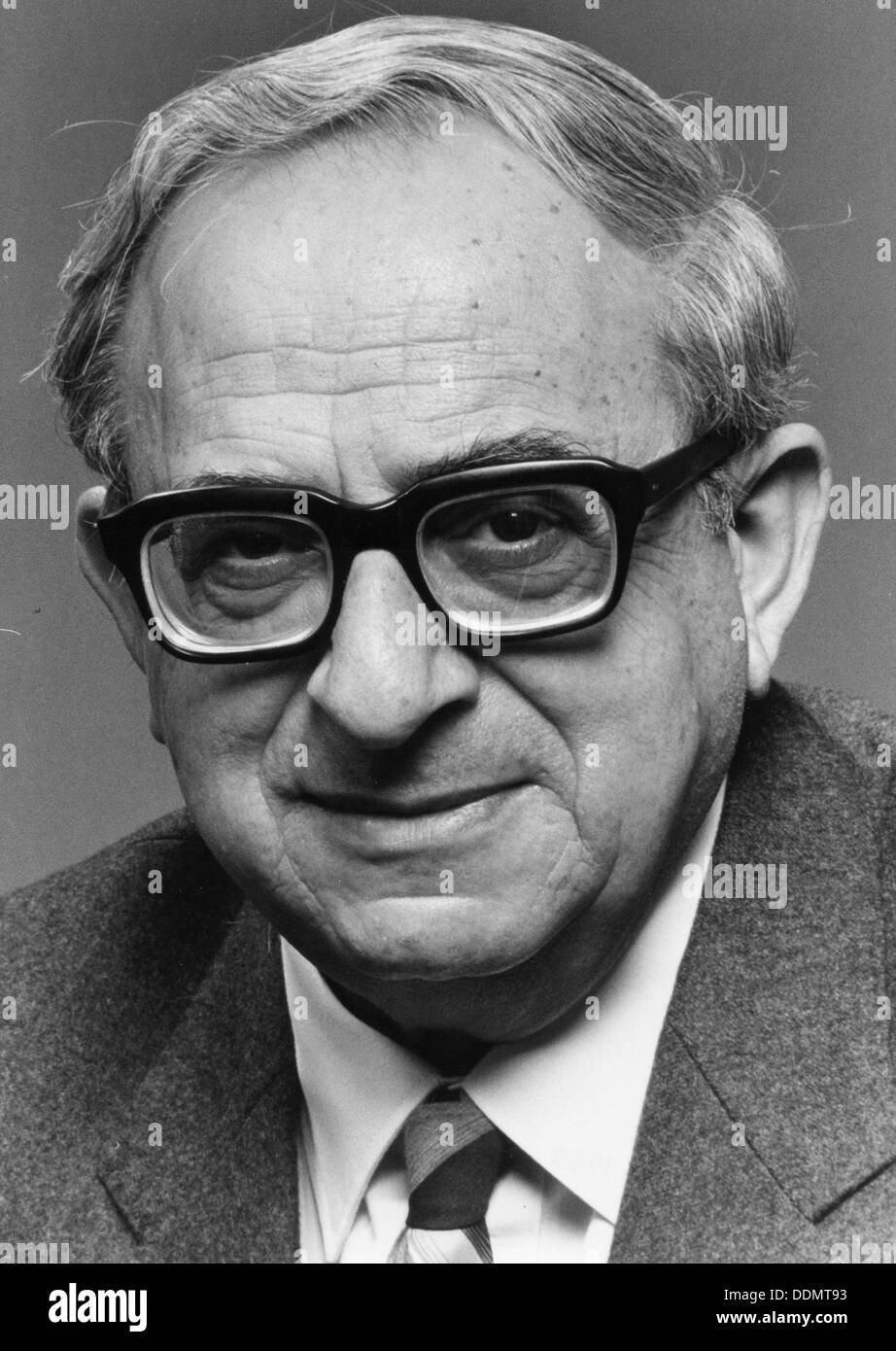 Itzhak Navon (1921- ), Fifth President of the State of Israel, 1984. Artist: Unknown Stock Photo