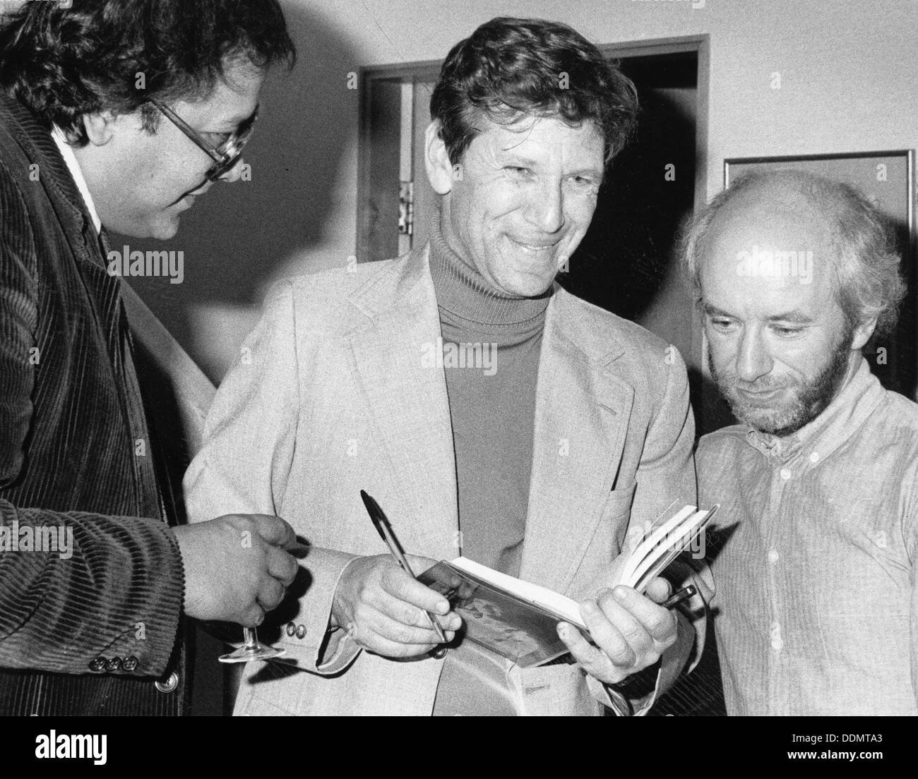 Amos Oz (1939 - ), Israeli writer, 1985. Artist: Unknown Stock Photo ...