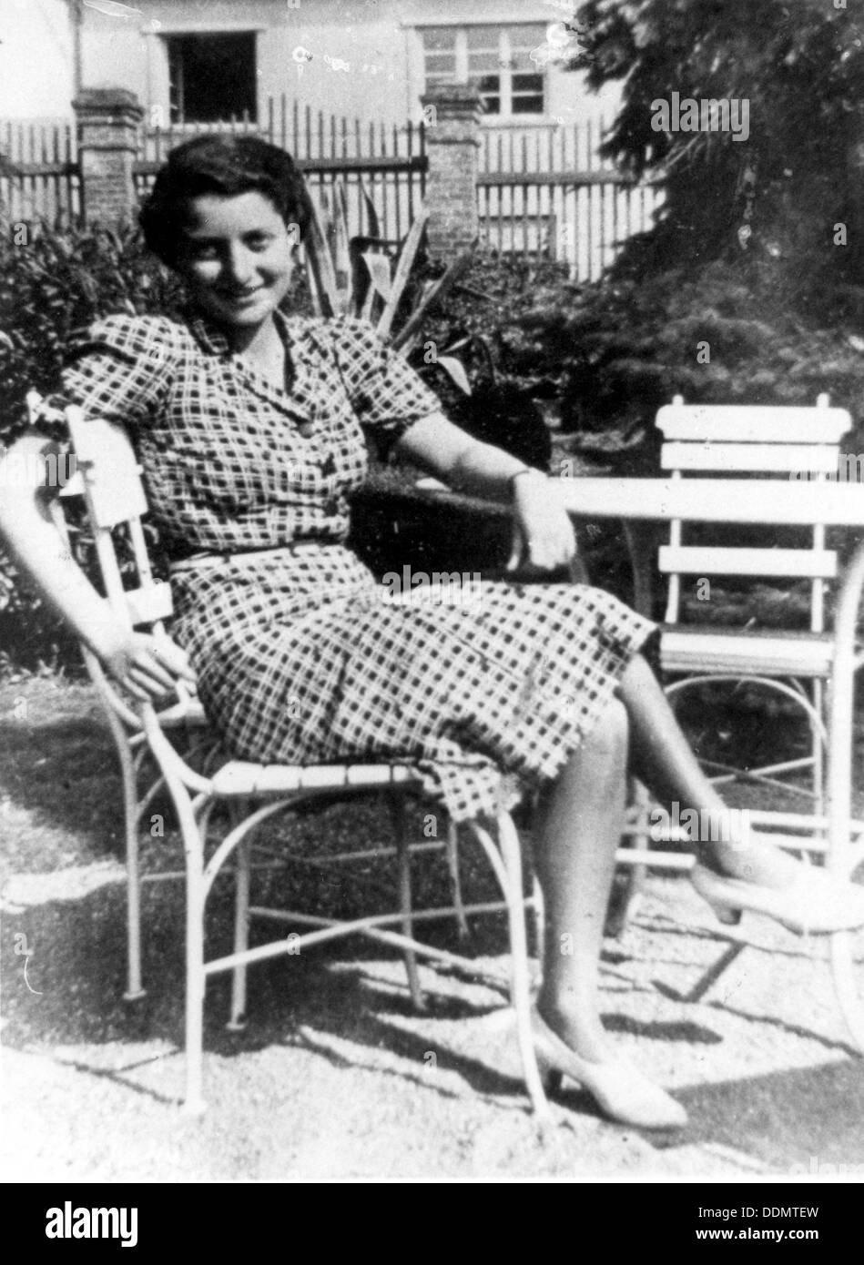 Hannah Senesh (1921-44) relaxing on Kibbutz Sdot Yam, c1943. Artist: Unknown Stock Photo