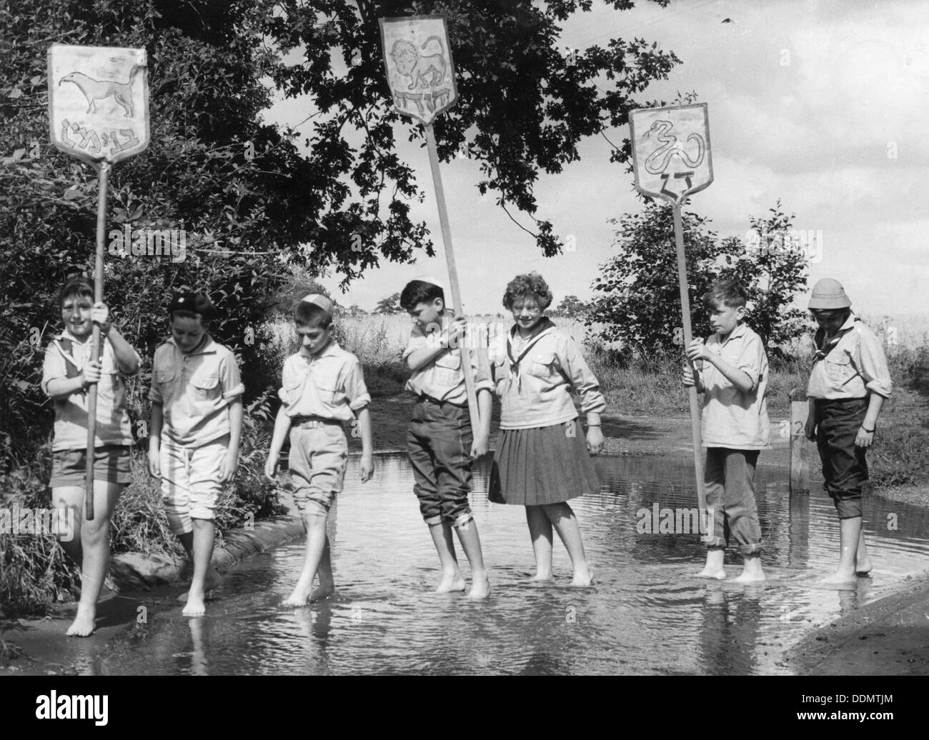 Bnei Akiva Children's Summer Camp, 1961. Artist: Unknown Stock Photo