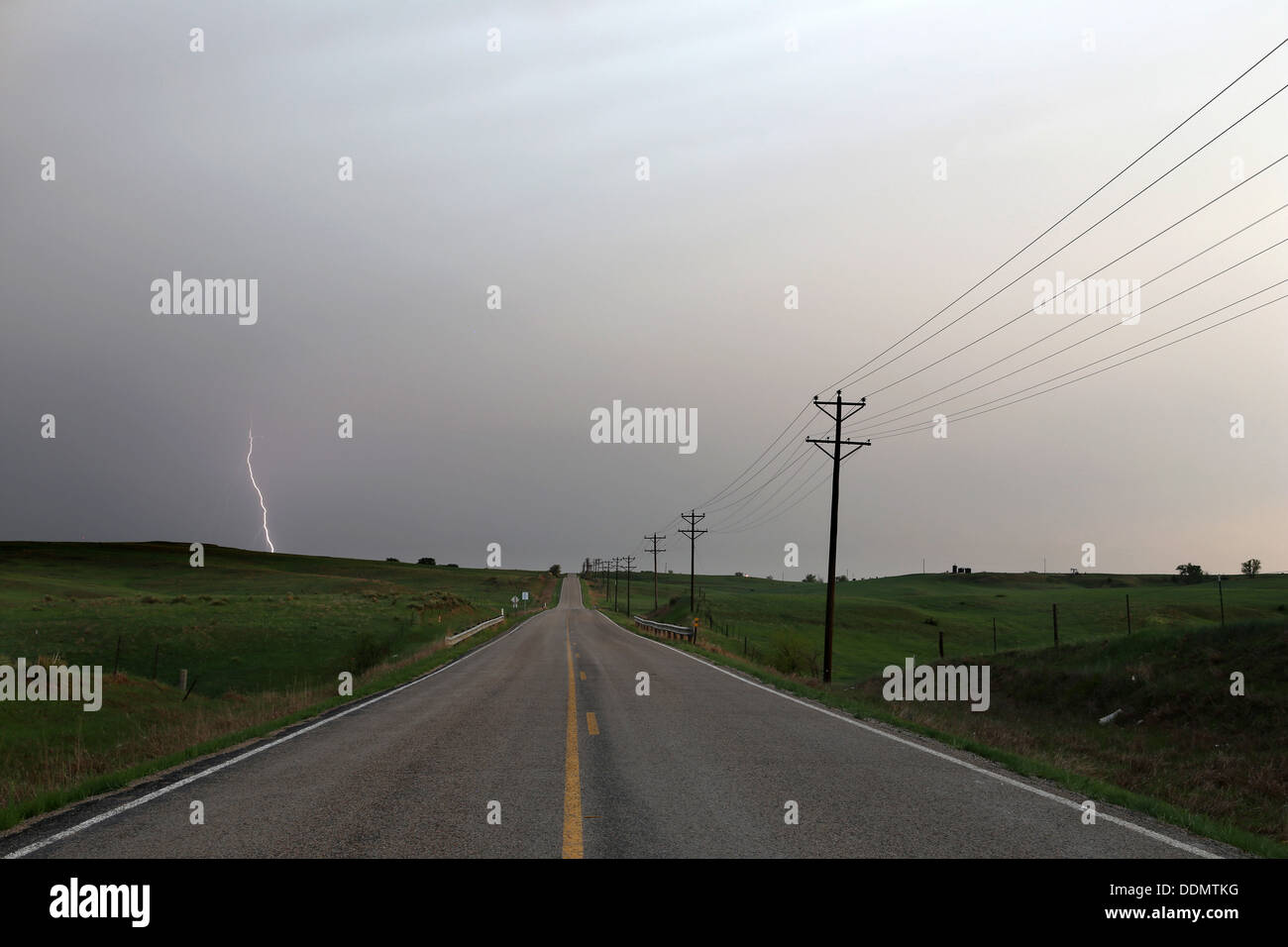 Storm Chasing Stock Photo