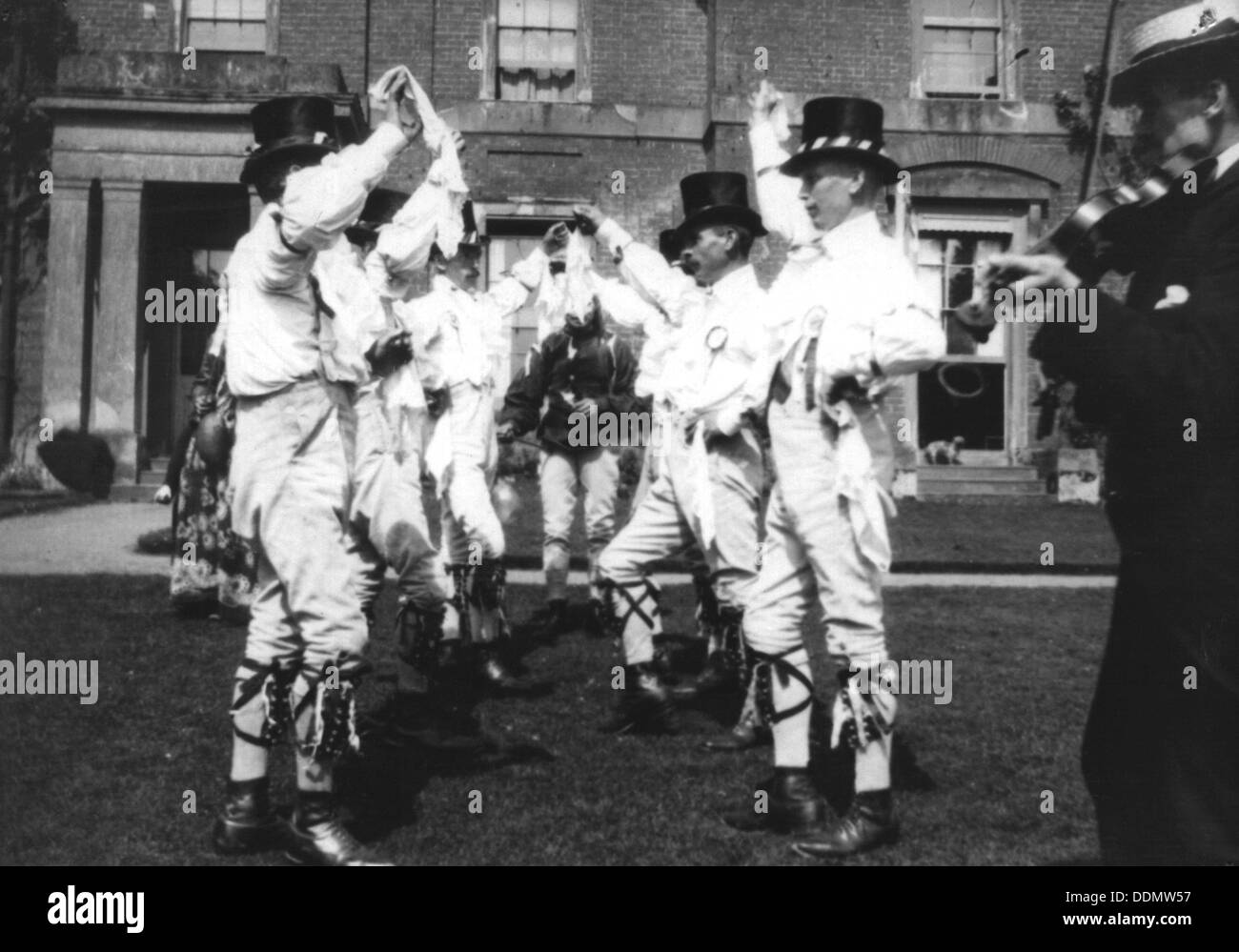 Bidford Morris Dancers, Redditch, Worcestershire, 2 June 1906.  Artist: Cecil Sharp Stock Photo
