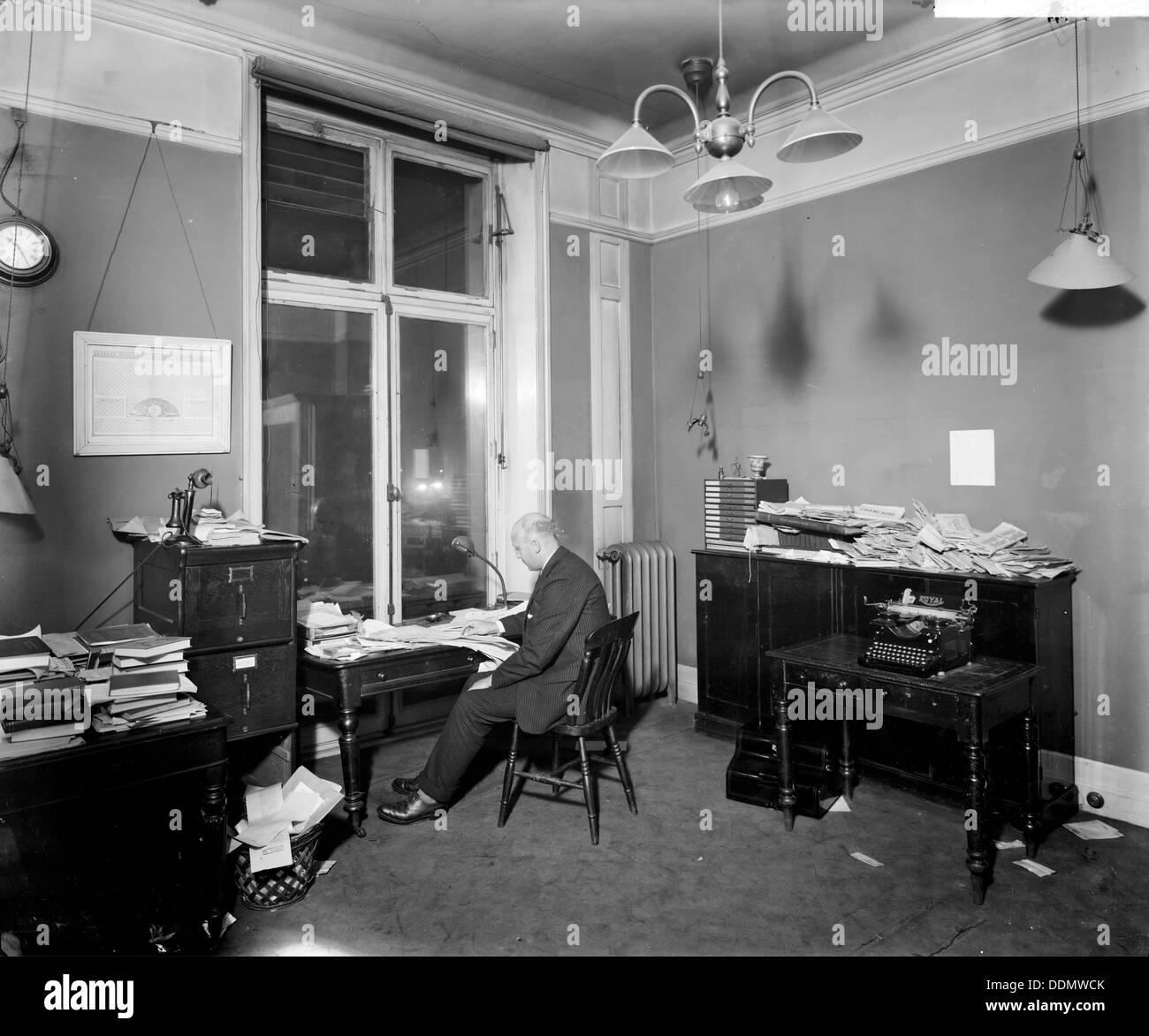 Newspaper Editor Working