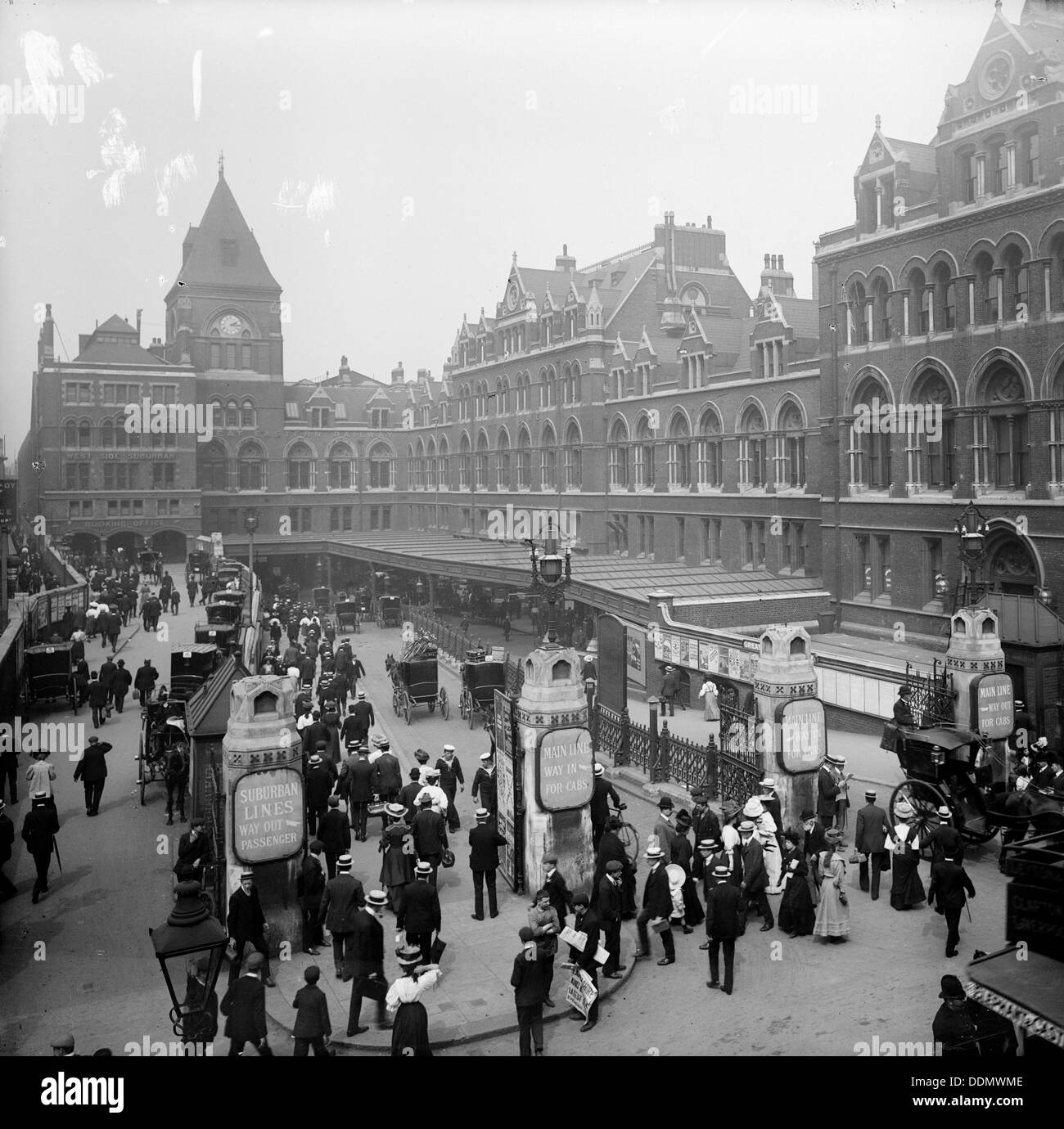 Liverpool Street Station, London, from the south-east, c1905. Artist: Unknown Stock Photo