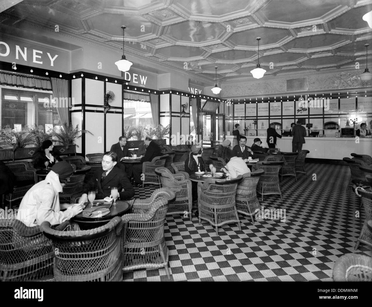 Honey Dew Restaurant Coventry Street Westminster London C1930s   Honey Dew Restaurant Coventry Street Westminster London C1930s Artist DDMWNM 