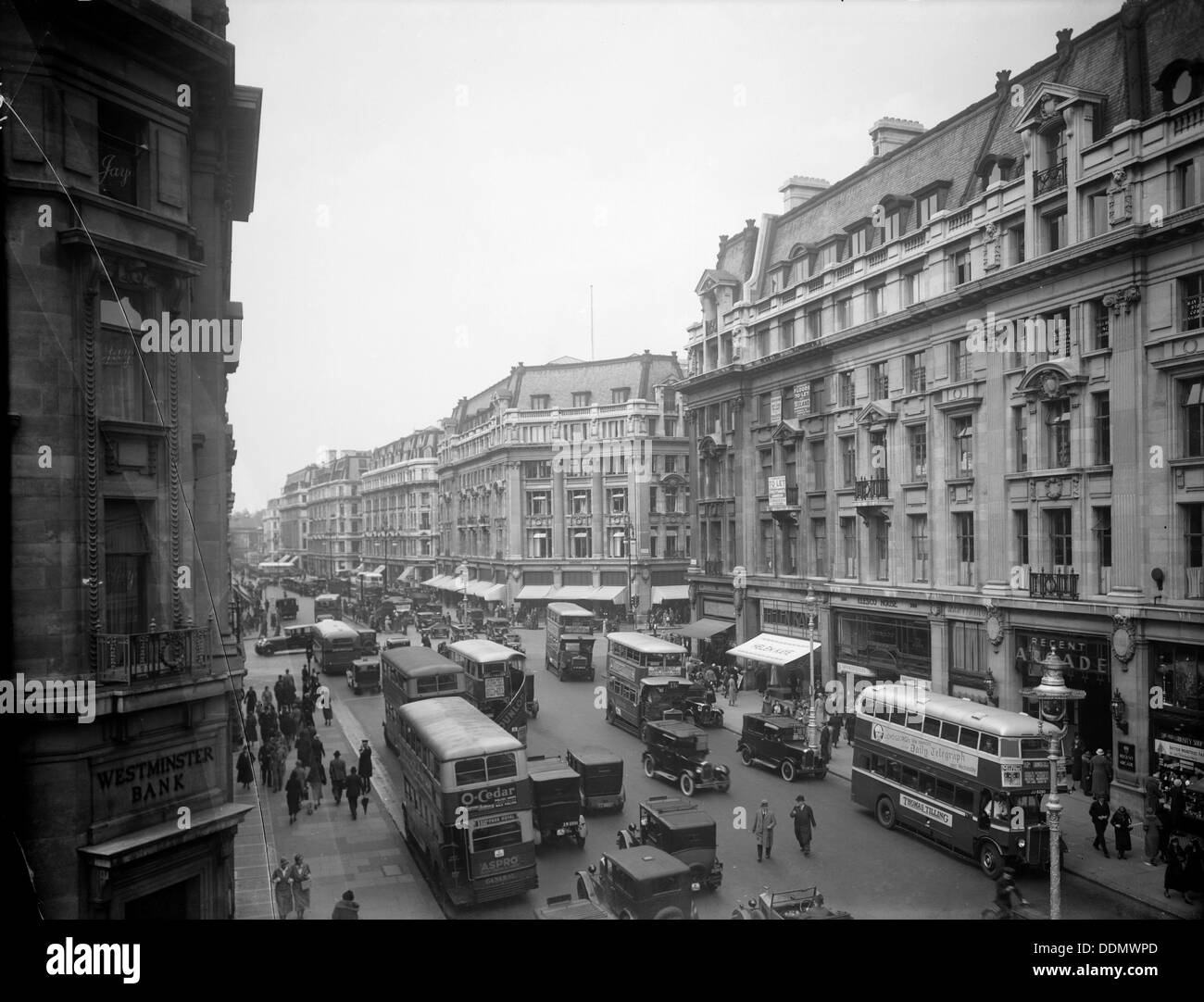 Regent Street, London. Artist Unknown Stock Photo Alamy