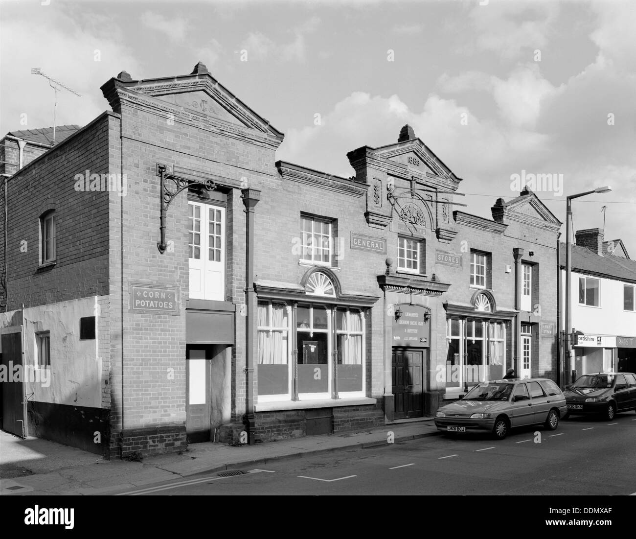 Hereford shops shopping street Black and White Stock Photos & Images