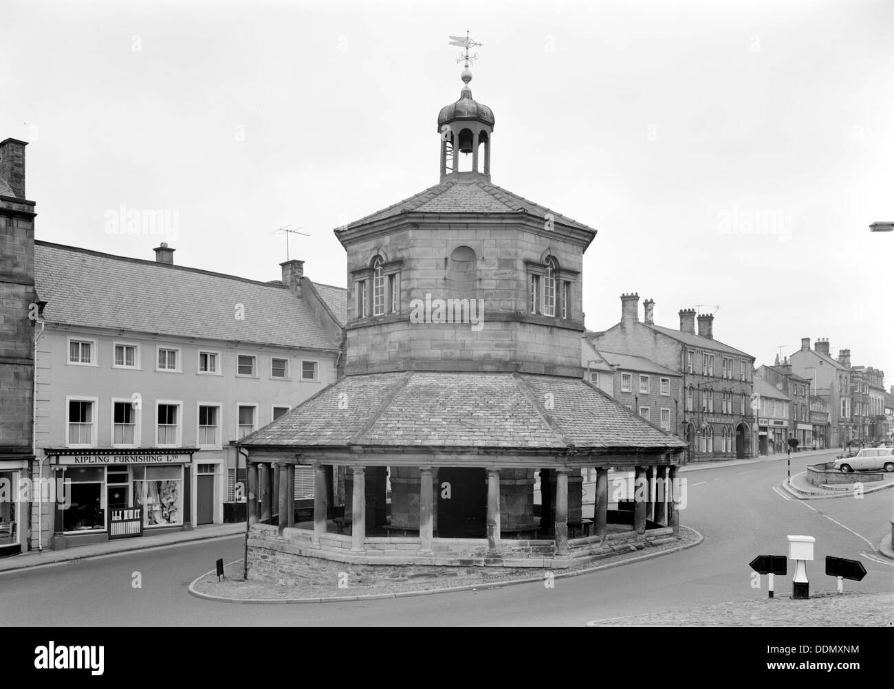 The Market Hall, Barnard Castle, Durham. Artist Unknown Stock Photo