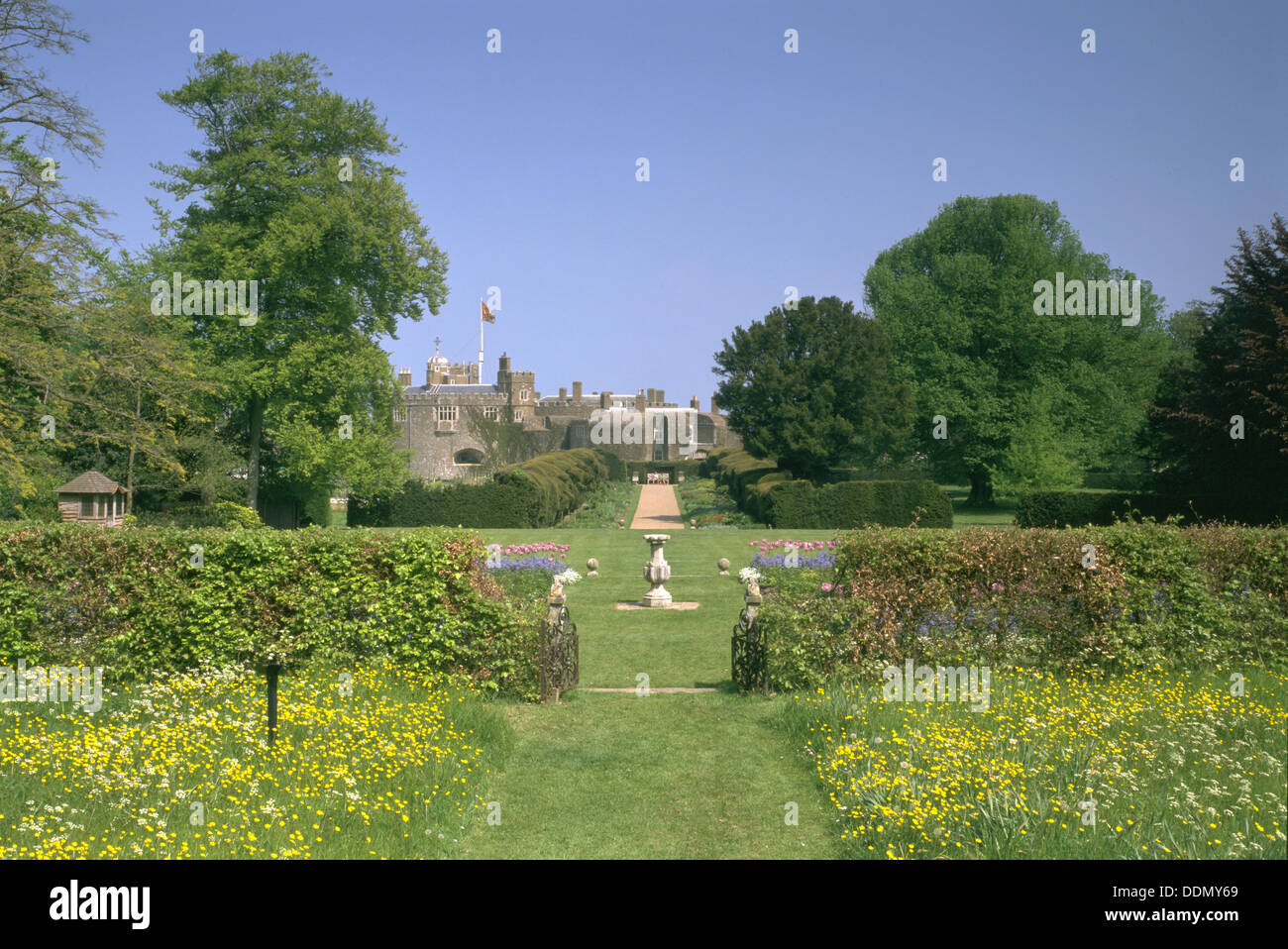 Walmer Castle and gardens, Deal, Kent, 1998. Artist: J Bailey Stock Photo
