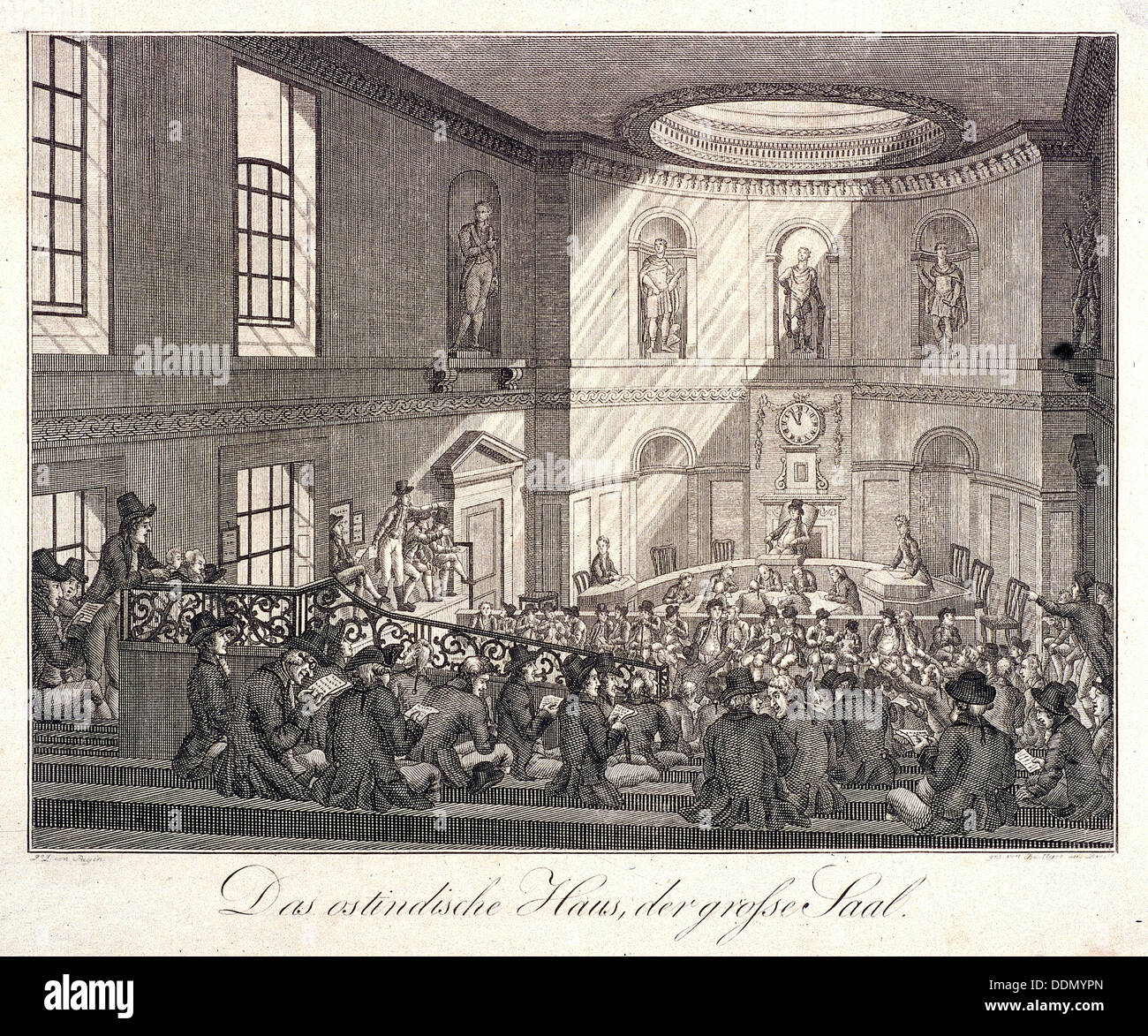 East India House, London, 1808. Artist: Boettger Stock Photo