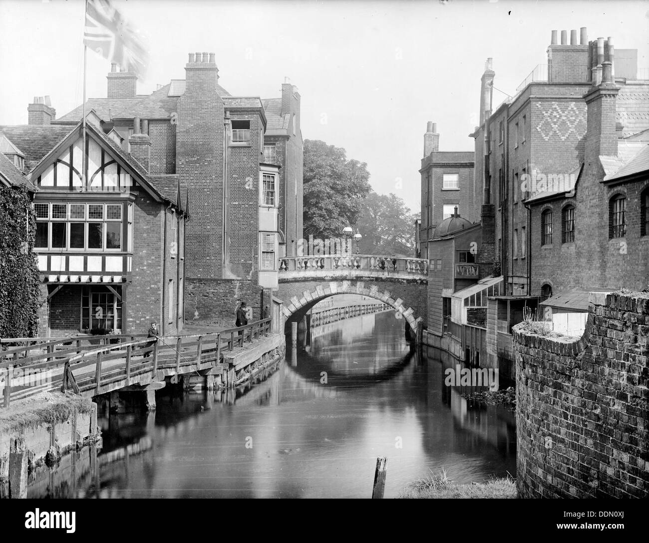 Kennet Bridge, Newbury, Berkshire, c1860-c1922. Artist: Henry Taunt Stock Photo